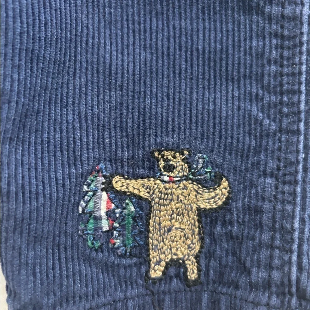Vintage OshKosh B’Gosh Boys Blue Corduroy  Bib Overalls - Size 9 Months